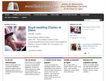 Tablet Screenshot of mireilledurand.com